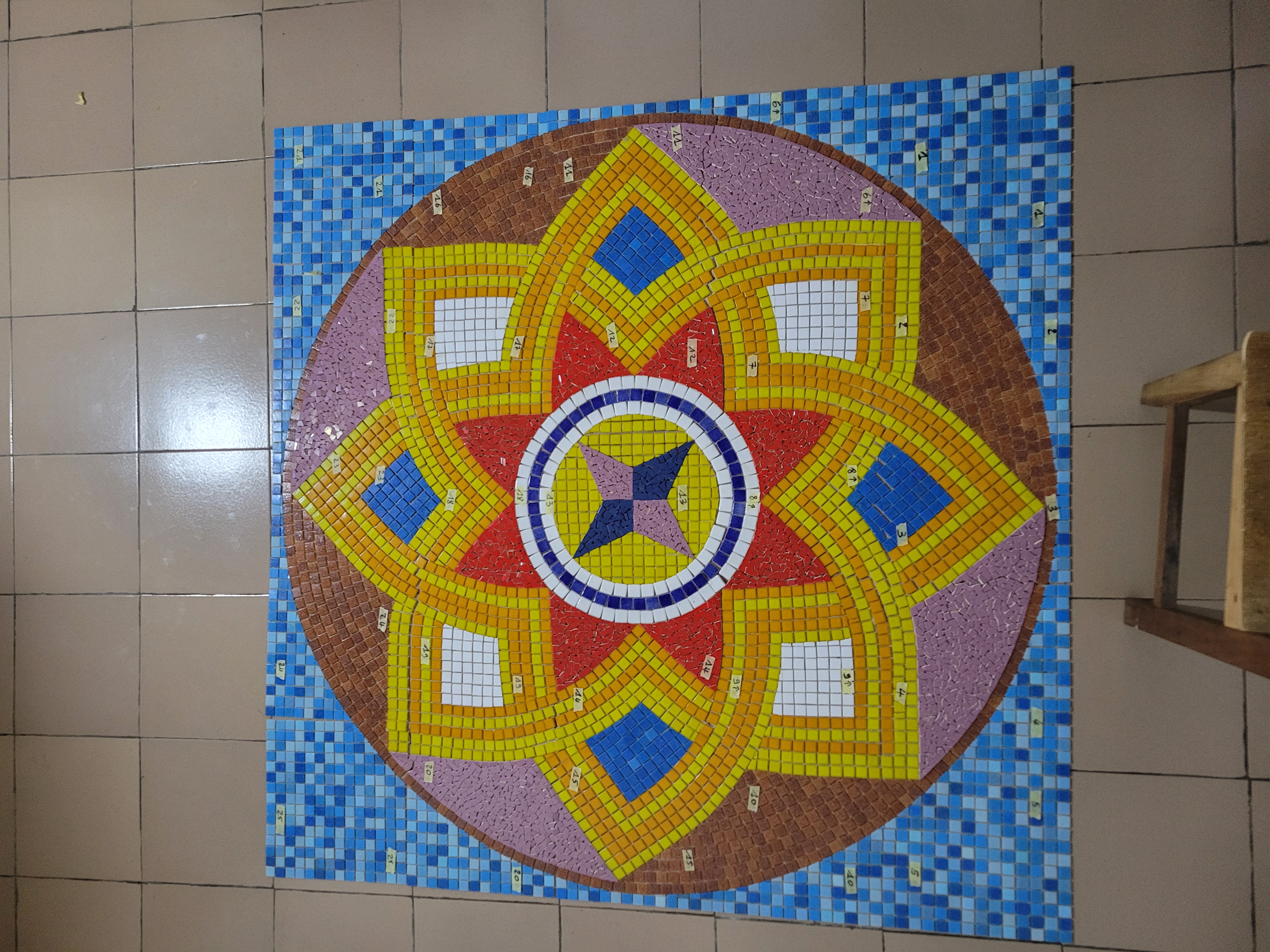 Mosaïque Derev - Réalisation